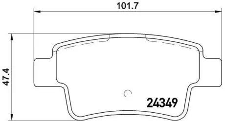Гальмівні колодки дискові BREMBO P23 104