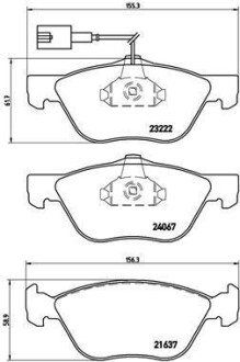 Тормозные колодки дисковые BREMBO P23 112