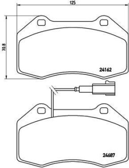 Гальмівні колодки дискові BREMBO P23 117