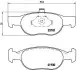 Тормозные колодки дисковые BREMBO P23 125 (фото 1)