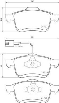 Гальмівні колодки дискові BREMBO P23 130