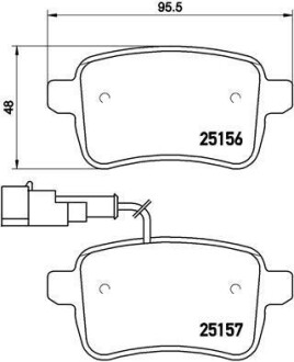 Тормозные колодки дисковые BREMBO P23 133