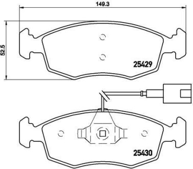 Тормозные колодки дисковые BREMBO P23 138