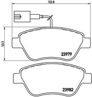 Гальмівні колодки дискові BREMBO P23 140