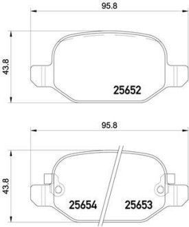 Тормозные колодки дисковые BREMBO P23 150