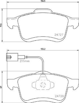 Тормозные колодки дисковые BREMBO P23 163