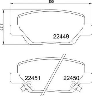 Тормозные колодки. BREMBO P23 179