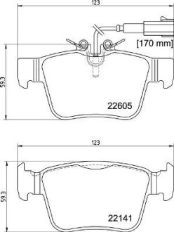 Тормозные колодки дисковые BREMBO P23 180