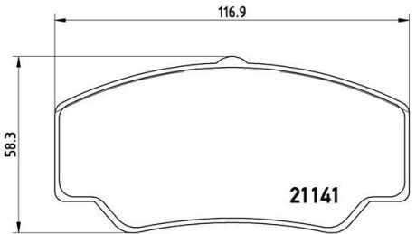 Тормозные колодки дисковые BREMBO P24 023