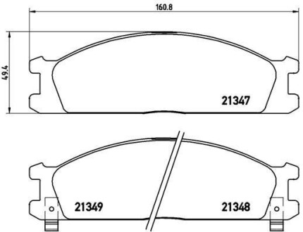 Тормозные колодки дисковые BREMBO P24 026