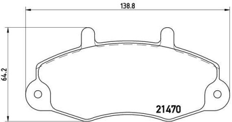 Тормозные колодки дисковые BREMBO P24 032