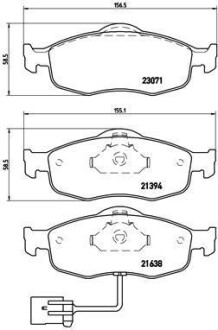 Гальмівні колодки дискові BREMBO P24 034