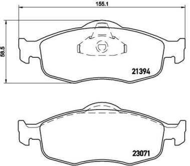 Гальмівні колодки. BREMBO P24 037