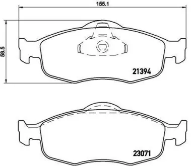 Гальмівні колодки. BREMBO P24 037