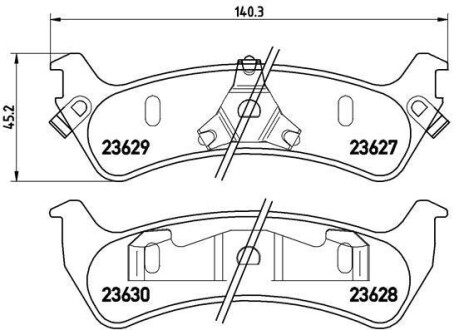 Тормозные колодки дисковые BREMBO P24 042