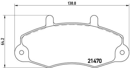 Тормозные колодки. BREMBO P24 049