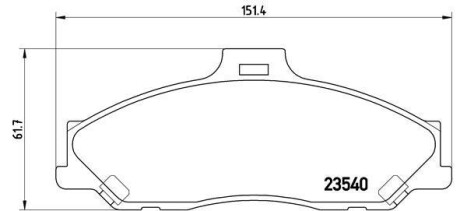 Тормозные колодки дисковые BREMBO P24 051