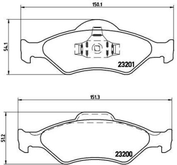 Тормозные колодки дисковые BREMBO P24 054