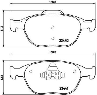 Тормозные колодки дисковые BREMBO P24 058