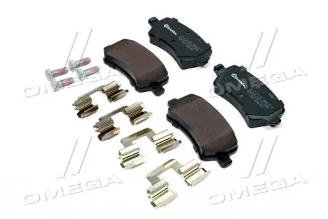 Колодка тормозов. диск. FORD GALAXY 06-, S-MAX 06-, VOLVO S60, V60 10- задн. (выр-во) BREMBO P24 078