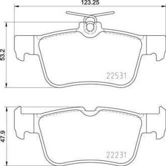 Тормозные колодки дисковые BREMBO P24 175