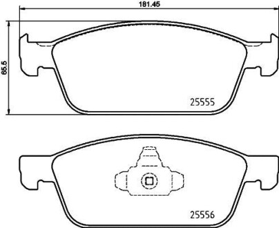 Гальмівні колодки дискові BREMBO P24 199