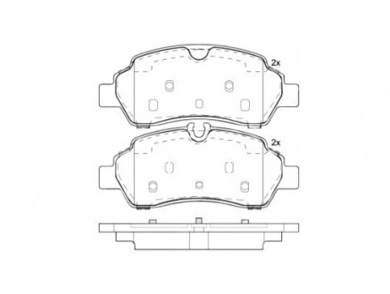 Гальмівні колодки. BREMBO P24 209