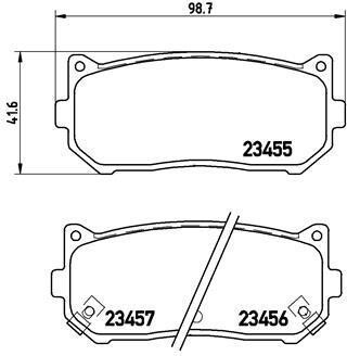 Тормозные колодки дисковые BREMBO P30 008