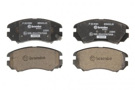 Тормозные колодки дисковые BREMBO P30 018X