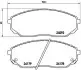 Тормозные колодки дисковые BREMBO P30 019 (фото 1)
