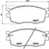 Колодка гальм. диск. HYUNDAI ACCENT, KIA RIO II передн. BREMBO P30 026 (фото 1)