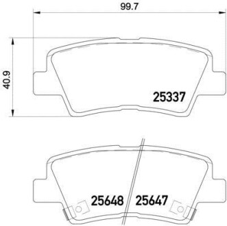 Тормозные колодки. BREMBO P30 054