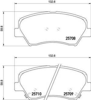 Тормозные колодки дисковые BREMBO P30 073