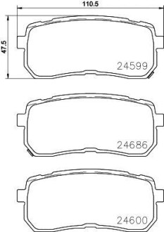 Гальмівні колодки дискові BREMBO P30 080