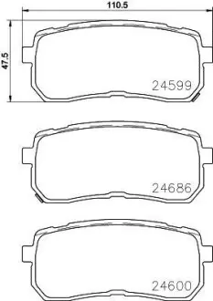 Гальмівні колодки дискові BREMBO P30 080