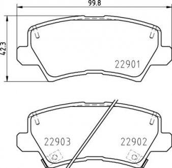 Тормозные колодки дисковые BREMBO P30 111