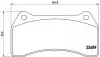 Тормозные колодки дисковые BREMBO P36 014 (фото 1)