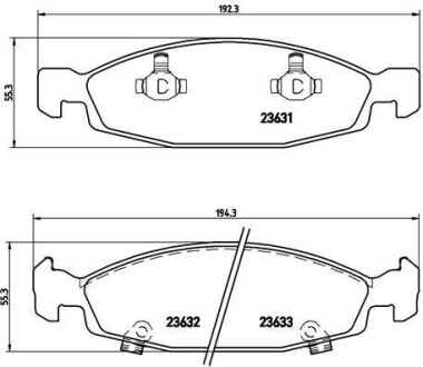 Тормозные колодки дисковые BREMBO P37 005