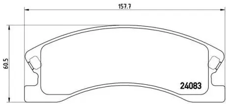 Гальмівні колодки дискові BREMBO P37 008