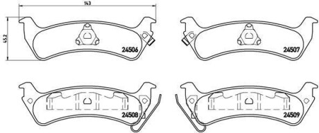 Тормозные колодки. BREMBO P37 012