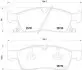 Колодка гальм. диск. JEEP GRAND CHEROKEE 2011-18 WHEELS передн. BREMBO P37 017 (фото 1)