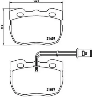 Тормозные колодки дисковые BREMBO P44 004