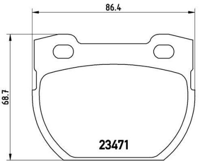 Тормозные колодки дисковые BREMBO P44 007