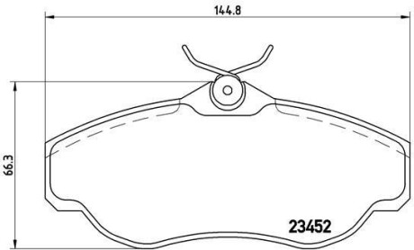 Тормозные колодки дисковые BREMBO P44 008