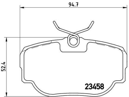 Тормозные колодки дисковые BREMBO P44 009