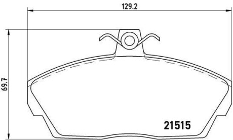 Гальмівні колодки дискові BREMBO P44 010