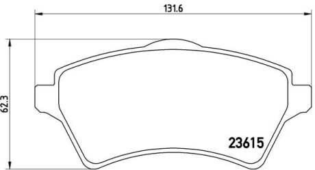 Гальмівні колодки дискові BREMBO P44 011