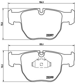 Гальмівні колодки дискові BREMBO P44 012 (фото 1)