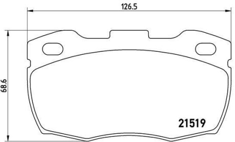 Тормозные колодки дисковые BREMBO P44 015