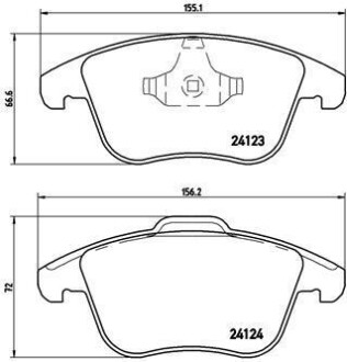 Тормозные колодки дисковые BREMBO P44 020